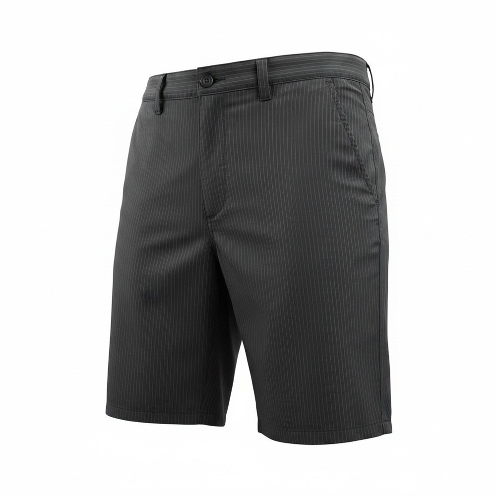 Travis Mathew Shorts Mens 36 Grey Little Marsh Pinstripe Golf Casual A00023